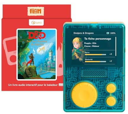 Lunii - Juego de Reproductor FLAM para niños de 7 a 11 años-2 Libros interactivos incluidos- Caja de Historias Fabricada en Francia, 3760361141886