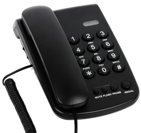 ​Landline Telephone for Home, Basic Model Desktop Phone with One Key Redial, Easy to Operate​