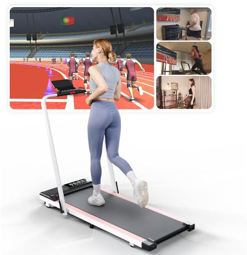 DeerRun Raceable Treadmills for home foldable,Folding treadmill Suitable for High-Tech Equipment,110x40CM MAX 136KG Foldable Treadmill with APP Control,Running Machine,Door to Door Delivery