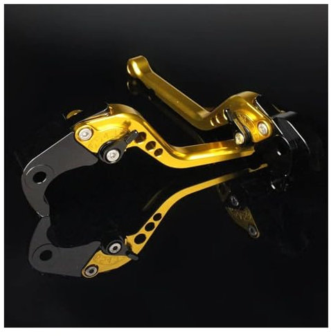 Motorrad Kupplung Bremshebel Für Aprilia Für RX125 Für SX125 RX SX 125 2021 2022 2023 Motorrad Einstellbare Bremse Kupplung Hebel Zubehör Bremshebel Kupplungss(Golden)