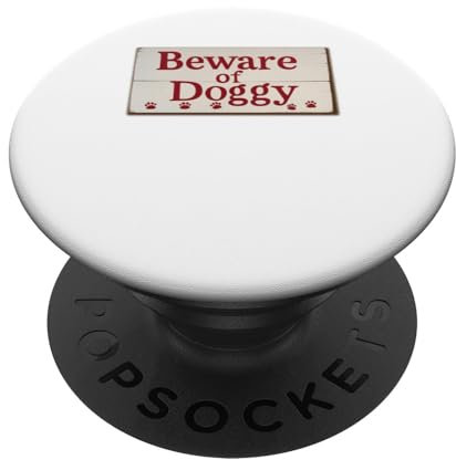 Vorsicht vor Doggy Dog Lover Pet PopSockets Klebender PopGrip