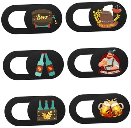 Mikikit Webcam Security Cover Slide for Laptop Computer Antispy Cover 6pcs Phone Privacy Protector