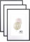 KAIWIN Bilderrahmen A3 Schwarz Holz Fotorahmen 3er Set Holzrrahmen mit Passepartout zum aufhängen Benutzt für Wohnzimmer, Schlafzimmer, Arbeitszimmer, für Fotos, Kunstwerke und Poster