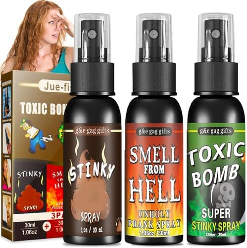 Naturas Autheric Furzspray, 90ml Fart Spray, 3 Stück Stinkbomben Extrem Furz Spray, Pupsspray, Furzbomben Spray Prank Artikel, Streichspielzeug für Erwachsene