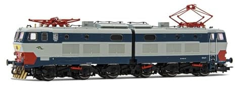 Rivarossi HR2968 FS, E.656 4. Serie Originallackierung, ohne Dachrinne, mit Dämpfern, Folge. V Elektrolokomotive, Grau
