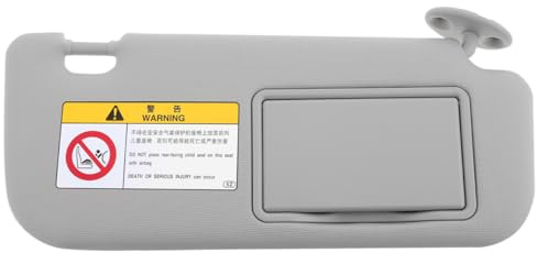 Ciieeo Sun Visor para Coche Lado del Pasajero Derecho con Espejo De Maquillaje Reemplazo De Visera Solar Interior Instalación Fácil Ajuste para Varios Vehículos