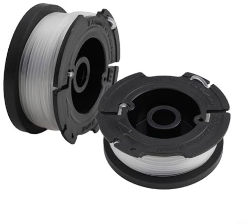 Lot de 2 bobines de fil pour débroussailleuse Black & Decker BESTA525 BESTA528 BESTA530 BESTE630 BD032