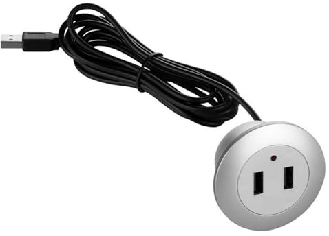 Port USB intégré de bureau adapté pour lit, armoire, téléphones portables, canapé, meubles, station de charge USB