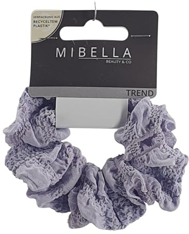 Mibella Beauty & Co Trend Kollektion Scrunchie, Lila, Frizzy, Haargummi, Haarschmuck - 28613