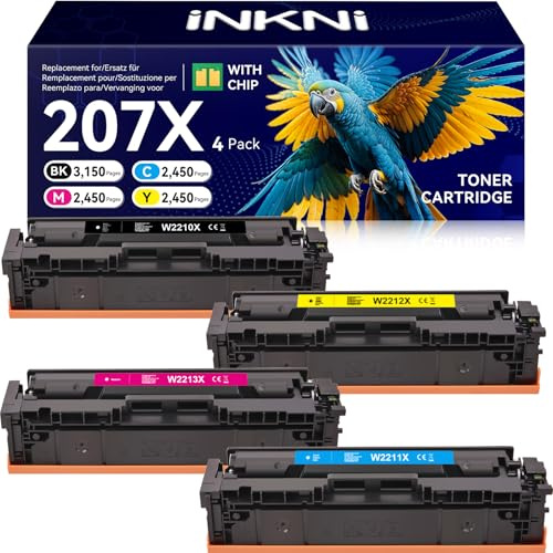 207X Mit Chip Kompatible für HP Color LaserJet MFP M283fdw Toner HP 207X