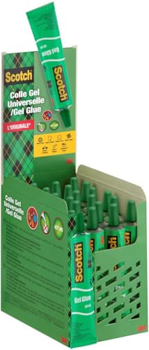 Scotch FS910052737 Tube de colle gel 30 ml Transparent Lot de 24