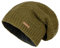 McRon Damen Gefütterte Beanie Wollmütze Modell Lina Olivgrün 7510