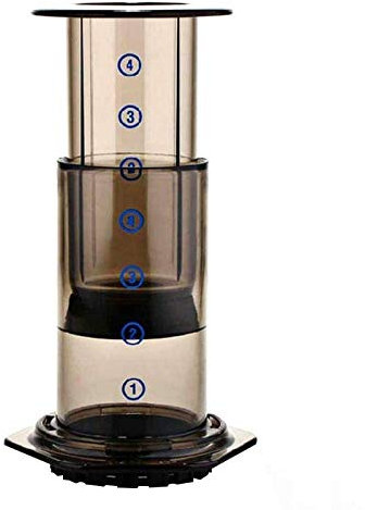 7LiuYueFei6 GaRcan Moka Pot,Filter Glass Espresso Coffee Maker Portable Cafe French Press Cafe Coffee Pot for Aeropress Machine