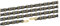 XLC CC-C08 Fahrradkette, schwarz/Gold, 1/2 x 11/128
