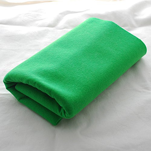 100% Pure Wool Felt Fabric - 1mm Thick - Green Flash - 40cm x 50cm