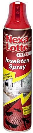 Nexa Lotte Ultra Insektenspray mit Doppeldüse, gegen fliegende Insekten in allen Räumen, mit Sofortwirkung, 400 ml Spray, Grün