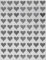 Herzaufkleber Metallic Silber 1050 Stück 1,3 cm (13 mm) Mini Etiketten in Herzform für Geschenke, Kunst und Handwerk, Hochzeit und Valentinstag