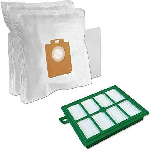 SPARSET - Staubbeutel Filter Set - 10 Staubsaugerbeutel + 1 HEPA-Filter Für Philips Performer Pro FC 9150 ... 9195, Jewel FC9062/1 FC9064/1 FC9066/1
