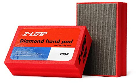 Z-LEAP Diamant Handpolierpads Körnung 200 für Granit Marmor Beton Glas Schleifblock