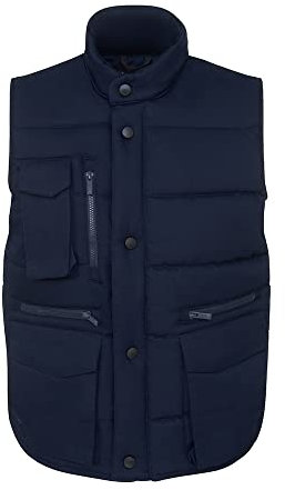 ØRN International Eider (4700) Mens Workwear Padded Bodywarmer, Windproof, Machine Washable -Navy, 4XL