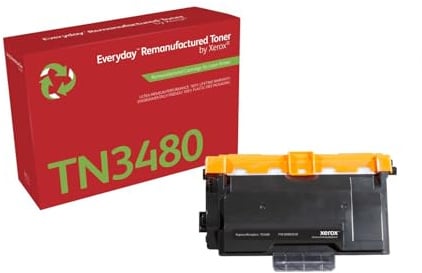 Xerox Laser Toner Everyday REMAN 006R03618 TN3480 Schwarz für Brother DCP-L5500/6600; HL-L5000/5100/5100/5200/5200/6250/6300/6300/6400; MFC-L5700/5750/6800/6900 Wiederaufbereitet Hohe Kapazität
