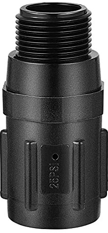 VILLCASE Regolatore di Pressione dell'Acqua 3/4 Pollici 25 Psi Regolatore per di Irrigazione a Goccia Fattoria Parco Giardino (Nero)