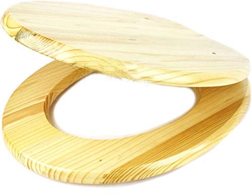 45cm (18'') MDF Toilet Seat Natural
