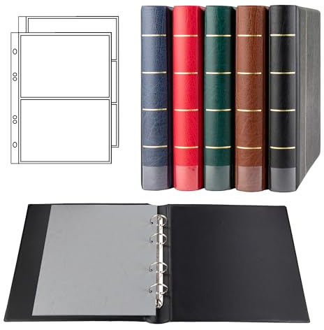 Prophila Luxus-Banknoten-Ringbinder mit 20 Hüllen für 50 Banknoten