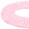 47-50pcs 8mm Rose Quartz Pink Gemstone Crystal Beads for Bracelet Making, Natural Round Smooth Loose Beads for Jewellery Making, 1 Strand 15.5