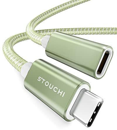 Stouchi Câble d'Extension USB C 1M,Nouvelle Version TypeC 3.2 Mâle vers Femelle Charge Rapide et Transfert de Données Audio pour Galaxy Tab S8,Pad,M1 M2 Mac Mini/Pro,Galaxy S22,Chargeur Mag-Safe