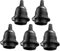 LEDSone 5PCs E27 Lamp Holder, Vintage Black Edison Lamp Holder, E27 Screw Lampholder Fitting, DIY Pendant Ceiling Table Light, E27 Base Light Bulb Socket Holder