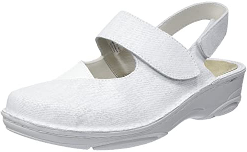 Berkemann Helene Bequemer Damen Clog herausnehmbarem Fußbett und Stretcheinsätzen Slipper Pantolette geeignet für Einlagen und bei Hallux Valgus