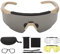 Lunettes de Tir Anti-buée, Protection UV, Militaires, avec Monture de Lunettes pour Myope, pour Ridin