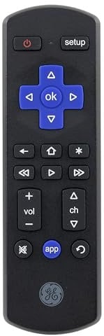 GE Roku TV Remote Replacement Only for ROKU TV and TCL/ONN/Hisense/Sharp/Element/Westinghouse/Philips Replacement Remote 66814