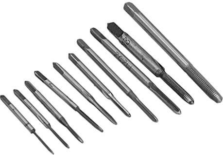 Micromaschi, Set di Maschi a Macchina da 10 Pezzi, Maschi per Micro Orologi, Micro Maschi HSS, Mini Maschi per Filettatura, Maschi per Fresatura di Filetti per Orologi, Orologi,