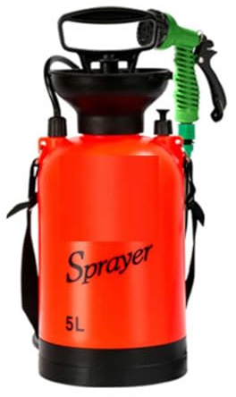 Camping Shower Portable Pressure Shower Garden Watering Sprayer Pump Action Pressure Spray Knapsack Sprayer Travel Hiking Climbing Bathing Car Washing Dog Pet Cleaning Pressure Sprayer