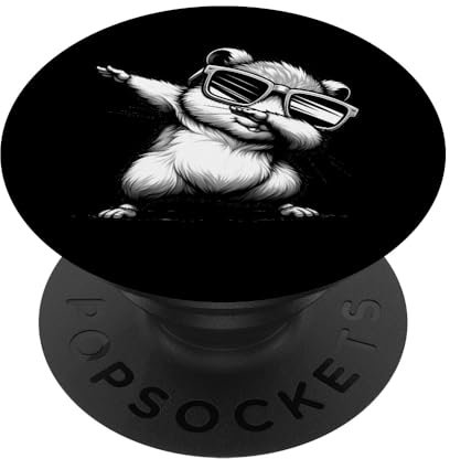 Lustiges Dab Tier Tanzender Dabbing Hamster Meme PopSockets mit austauschbarem PopGrip