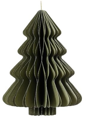 Dekohänger Tanne piniengrün - Papier, Verschiedene Durchmesser - H 20 cm x B 15 cm
