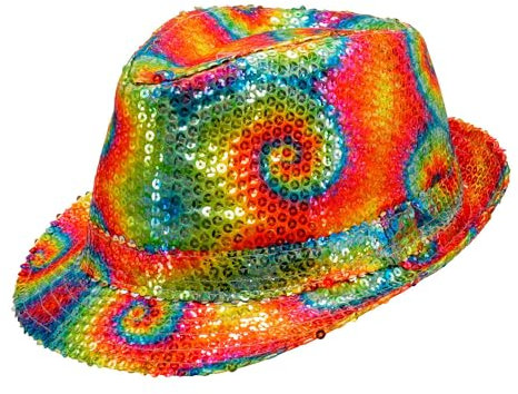 W WIDMANN MILANO Party Fashion - Hut mit Pailletten, Fedora, Accessoire für Faschingskostüme