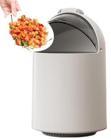 Poubelle avec couvercle coulissant, poubelle de cuisine avec couvercle coulissant, poubelle de recyclage de grande capacité, robuste pour la maison et