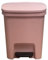 Poubelle en plastique de 10 l - Poubelle de cuisine - Poubelle de salle de bain - Poubelle de cuisine - Nettoyage et polissage (rose, taille unique)