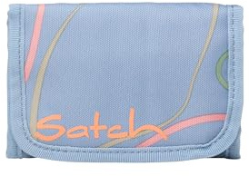Satch Geldbeutel Vivid Blue - Hellblau | Für Jungen und Mädchen mit Sichtfenster, Münzfach und Geldscheinfach für eine übersichtliche Aufbewahrung