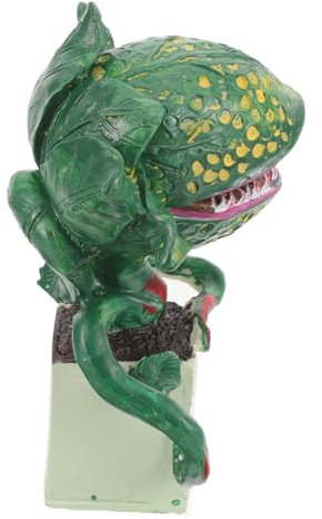 DECHOUS Piranha Pflanze Figur – Fleischfressende Pflanzen Statue Für Halloween Deko - Horrorgarten Und Wohnkultur - Inspiriert Von Und Der Kleine
