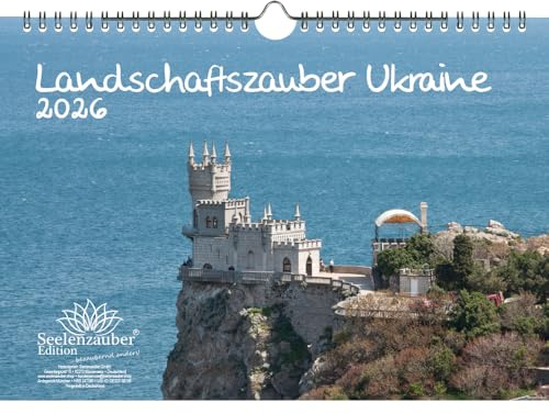 Landschaftszauber Ukraine DIN A4 Kalender für 2026 Ukraine Kiew Stadt und Land - Seelenzauber
