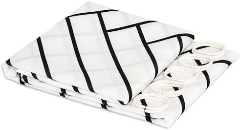 GRANA HOME Hochwertiger Duschvorhang mit Seidenoptik – Wasserdicht, Schimmelresistent & Waschbar - Duschvorhang mit Edelstahlringen - In 3 Größen erhältlich: 210x200 cm