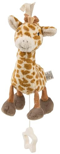 Sterntaler Spieluhr S Giraffe Kaya – kleine Spieluhr aus weichem Stoff – entnehmbares Spielwerk – Melodie: Brahms Wiegenlied, praktischer Sternengriff - Einschlafhilfe - ab Geburt
