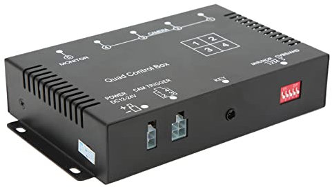 4-Kanal-Video-Splitter, Video-Switch für Parkkameras, Multi-Screen-Display mit -Kopfschnittstelle für Wohnmobil, LKW, Bus, Anhänger