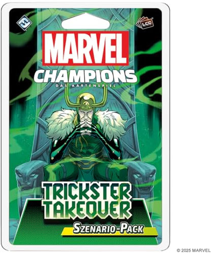 Asmodee, Marvel Champions: Das Kartenspiel – Trickster Takeover, Szenario-Erweiterung, FFG, Expertenspiel, 1-4 Spieler, ab 12+ Jahren, 30-120 Minuten, Deutsch