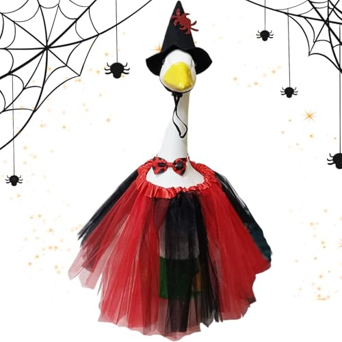 laxreheye Halloween-Kleidung Für Dekoration Gans | Für Tiere, Komplett Mit Hut Für Partys Im Freien Dekoration Statue Gänse 58 Cm