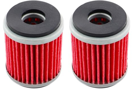 MCHNIC 2x Ölfilter 38 x 46mm für Beta, Yamaha, Fantic, HM Moto, MBK, TM, Rieju, Gas Gas Ersetzen K&N HF141 / KN141